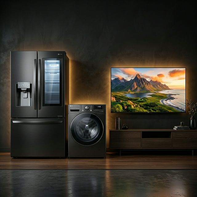 Premium Home Appliances Collection - TV, Refrigerator, Washing Machine